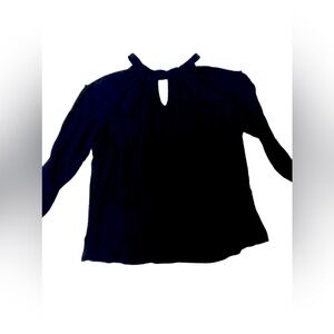 Black cold shoulder top. Democracy. Large.